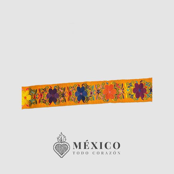 Mexican Folkloric belt day of the dead 5 de Mayo colorfull mexico todo corazon - Picture 2 of 5